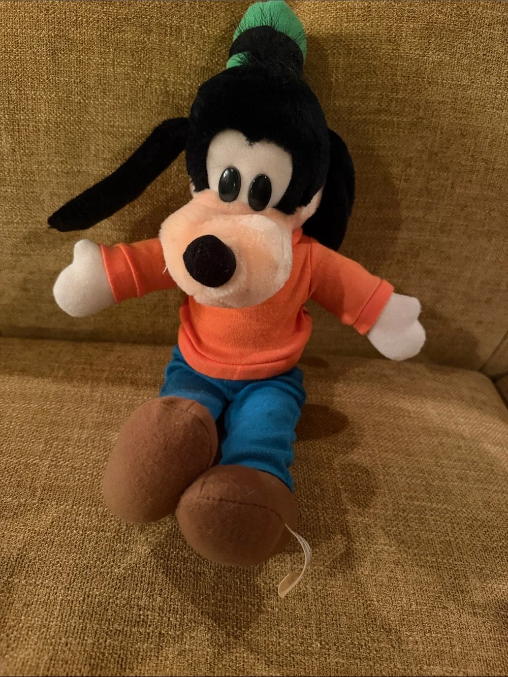 Vintage Disney Goofy Plush 1990s Orange Shirt Blue Pants Green Hat